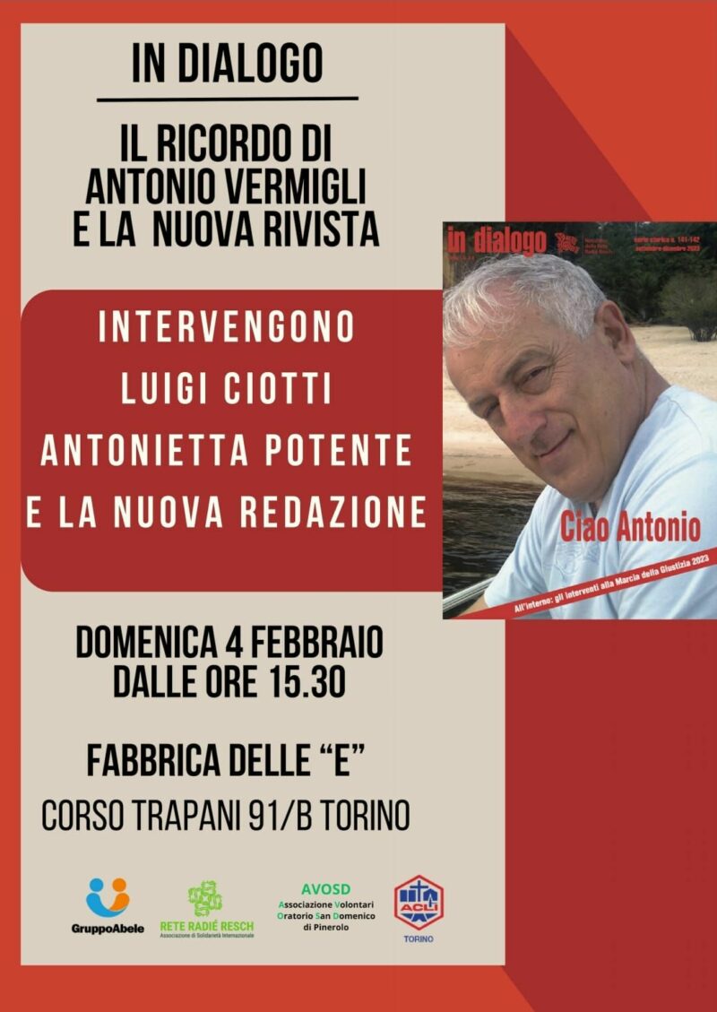 Evento In ricordo di Antonio Vermigli e la nuova rivista In Dialogo
