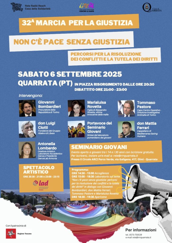 marcia giustizia 2025